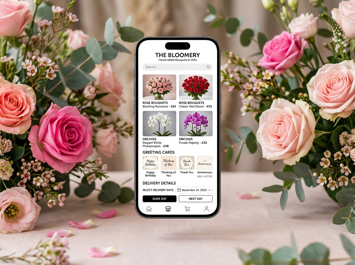 Catálogo Digital para Floriculturas, Buquês e Cestas de Presente