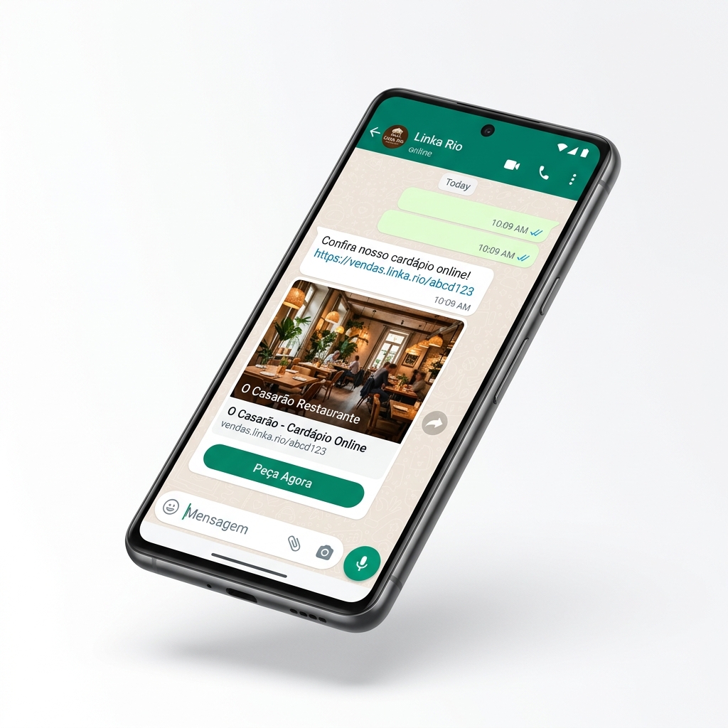 Simulação de Pedido no WhatsApp